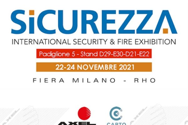 Axel partecipa alla Fiera Sicurezza 2021 Milano